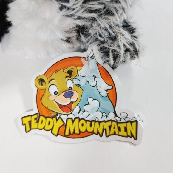 Teddy Mountain Bandit Raccoon 16” Plush Super Soft Stuffed Animal Gray White - Picture 5 of 5